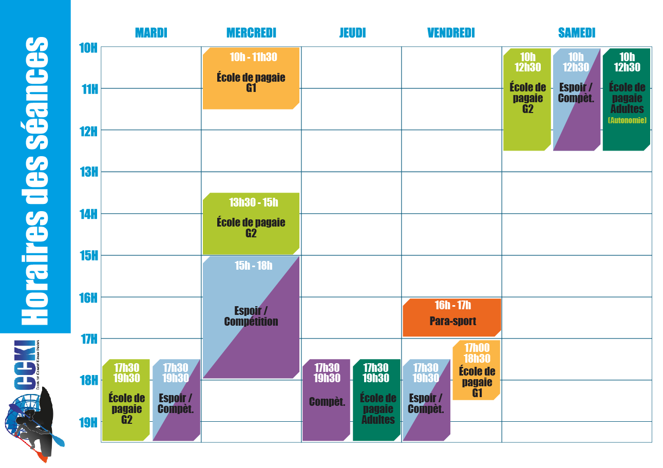 les horaires